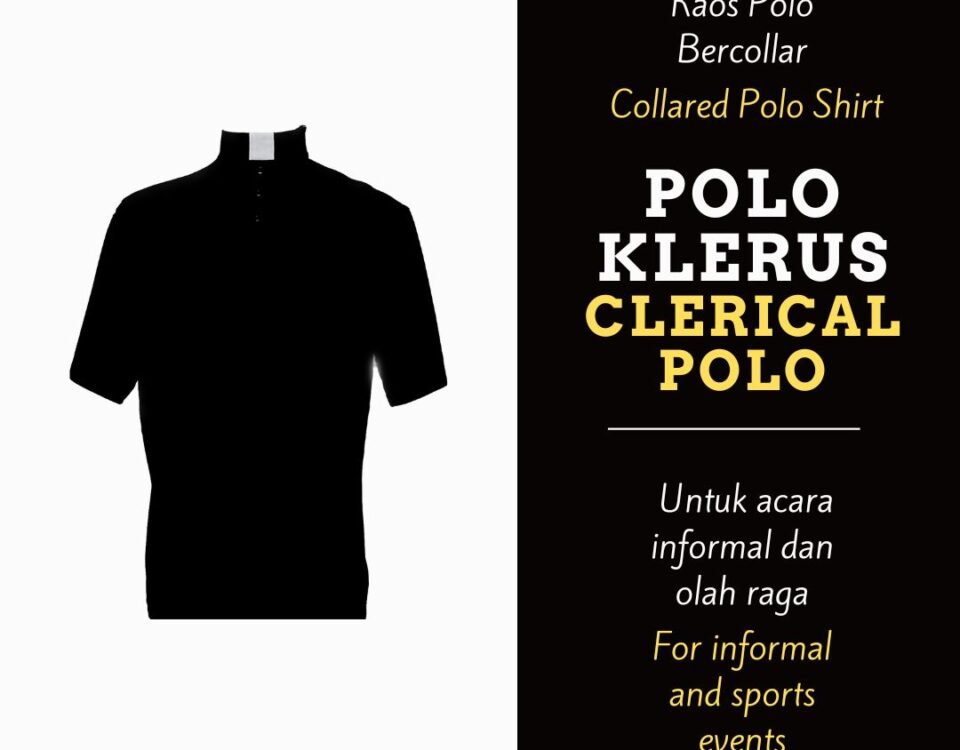 Polo Collar Kaos Polo Bercollar untuk Romo Imam Pastor atau Klerus